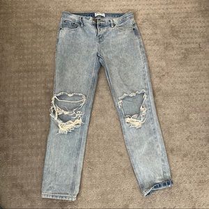 One Teaspoon Baggies Straight Leg Jeans